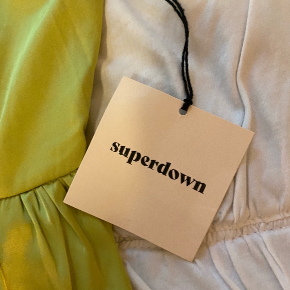 Superdown Green Crop Top